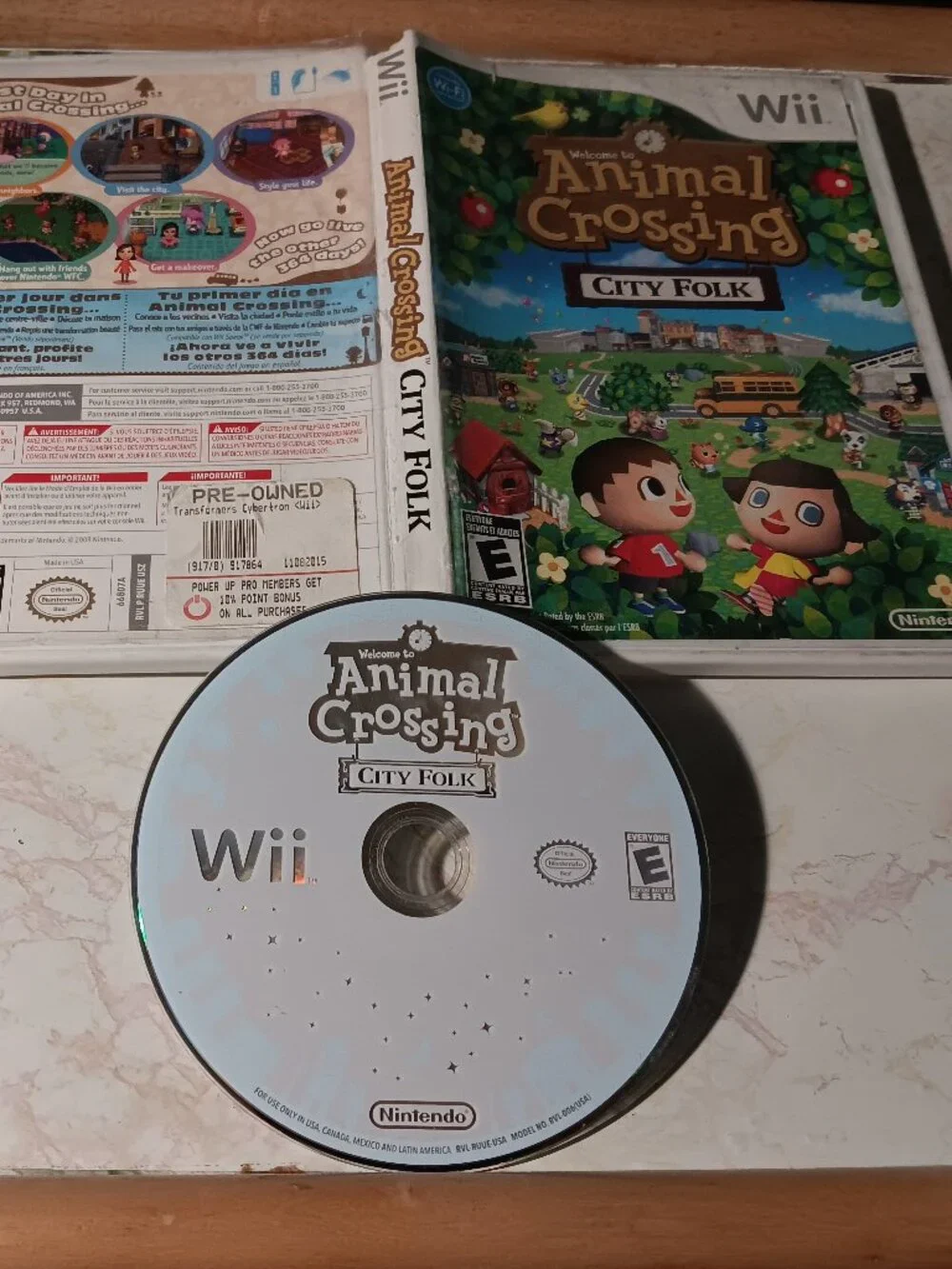 Animal Crossing City Folk Tested Nintendo Wii Video Game